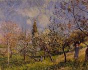Orchard in Spring - 阿尔弗莱德·西斯莱